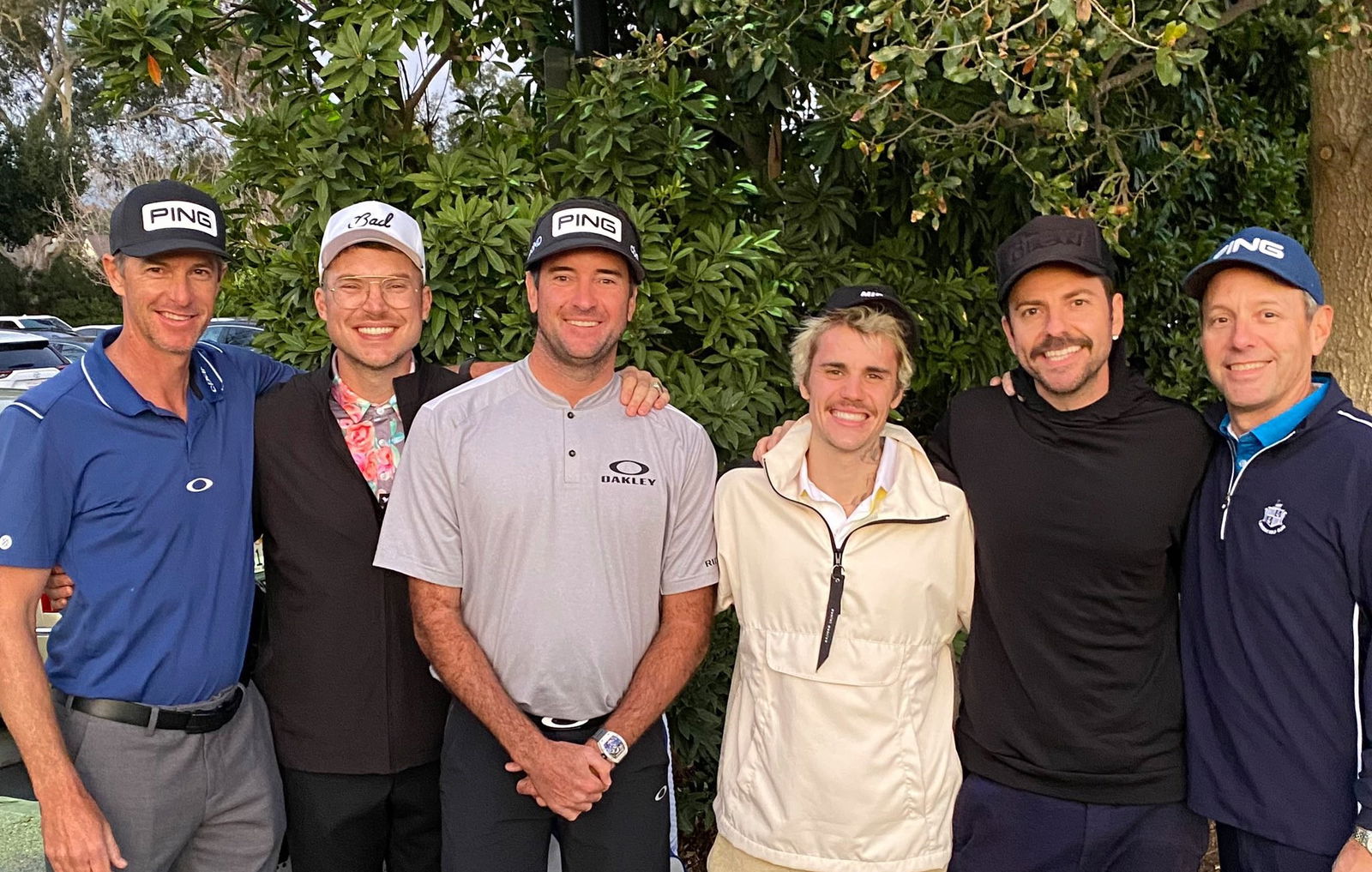 Bubba Watson plays round with Justin Bieber after missing Genesis cut